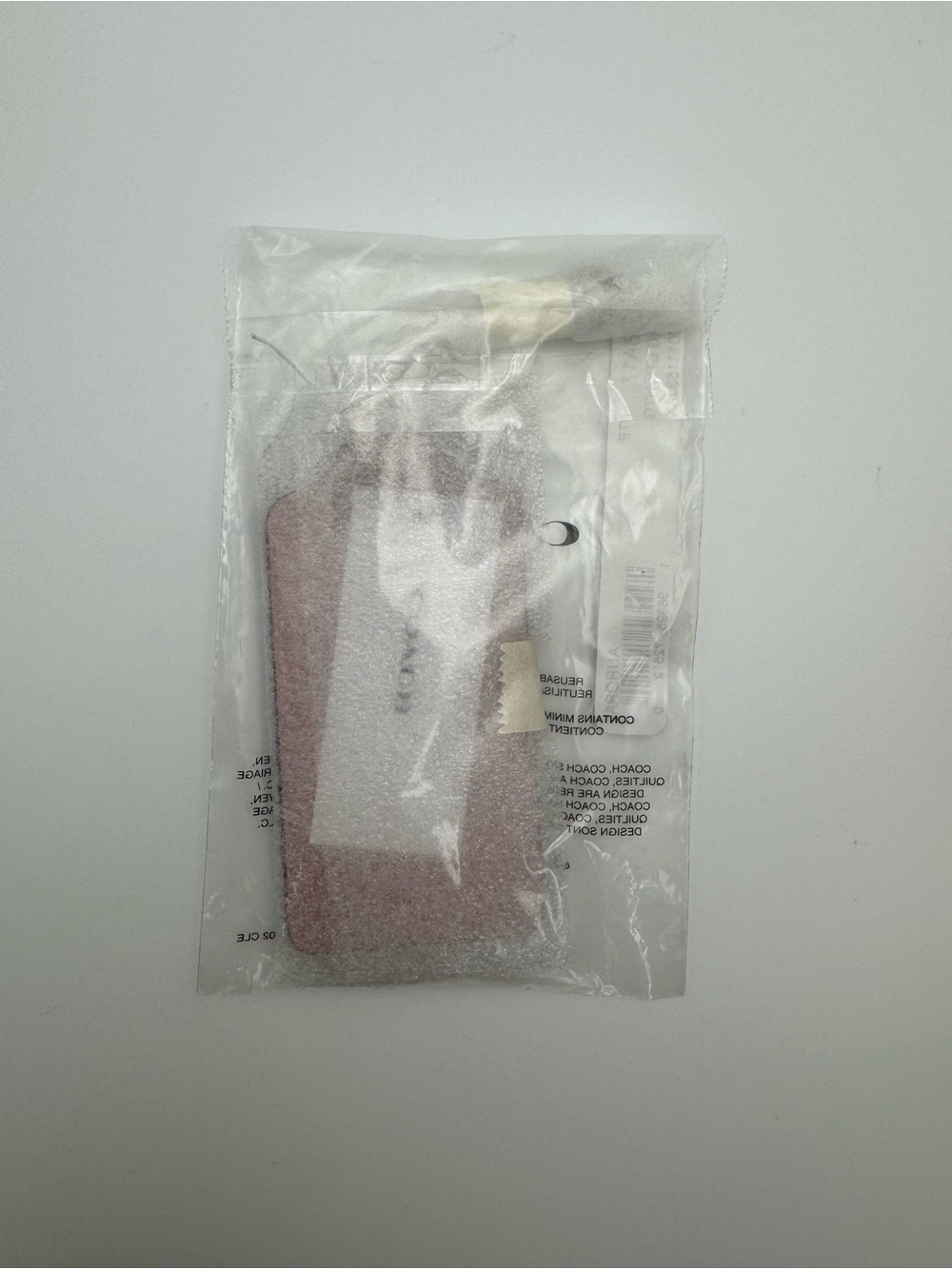 NWT Coach CBA17 Large Leather Hangtag Bag Charm Aurora Pink Hang Tag - Picture 14 of 14